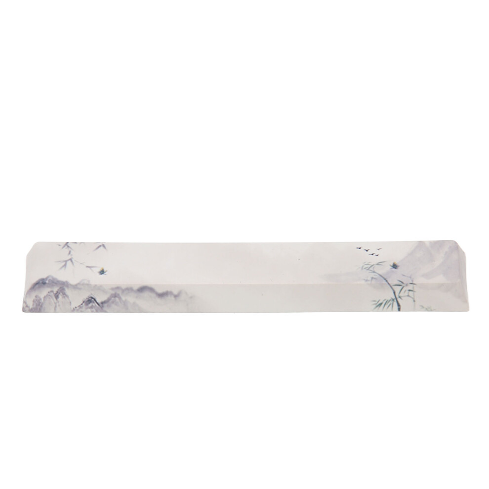 Spacebar Keycap Pbt Ink Mountain Pattern Diy 8195014610016