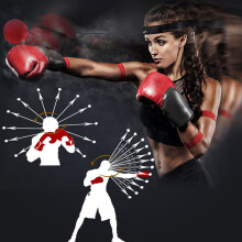 Reaktions-Training Ausrüstung Fight Punch Reflexball Mit Kopfband Für Boxen Stressabbau