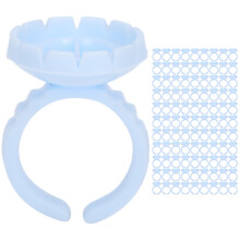 100pcs Disposable Eyelash Glue Ring Cup Eyelash