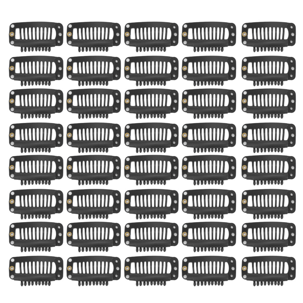 40pcs Wig Clip Set Stainless Steel DIY 9 Teeth