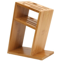 Bamboo Knife Holder Inclined Kitchen Knife Holder
