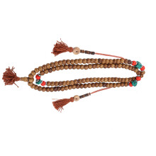 Tibetisches Rosenkranz 108 Natürliche Perlen Gebetsarmband Buddha Buddhistisch Elastisch