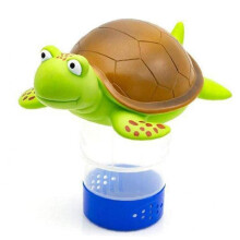 Chlorine Dispenser Turtle Floating Pool Dispenser for Indoor Pools, Durable Folding Design, 12-Inch Size