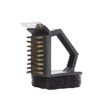 Grill Cleaner Brush for Gas and Charcoal Grills - Durable BBQ Brush with Stiff Bristles for Deep Cleaning