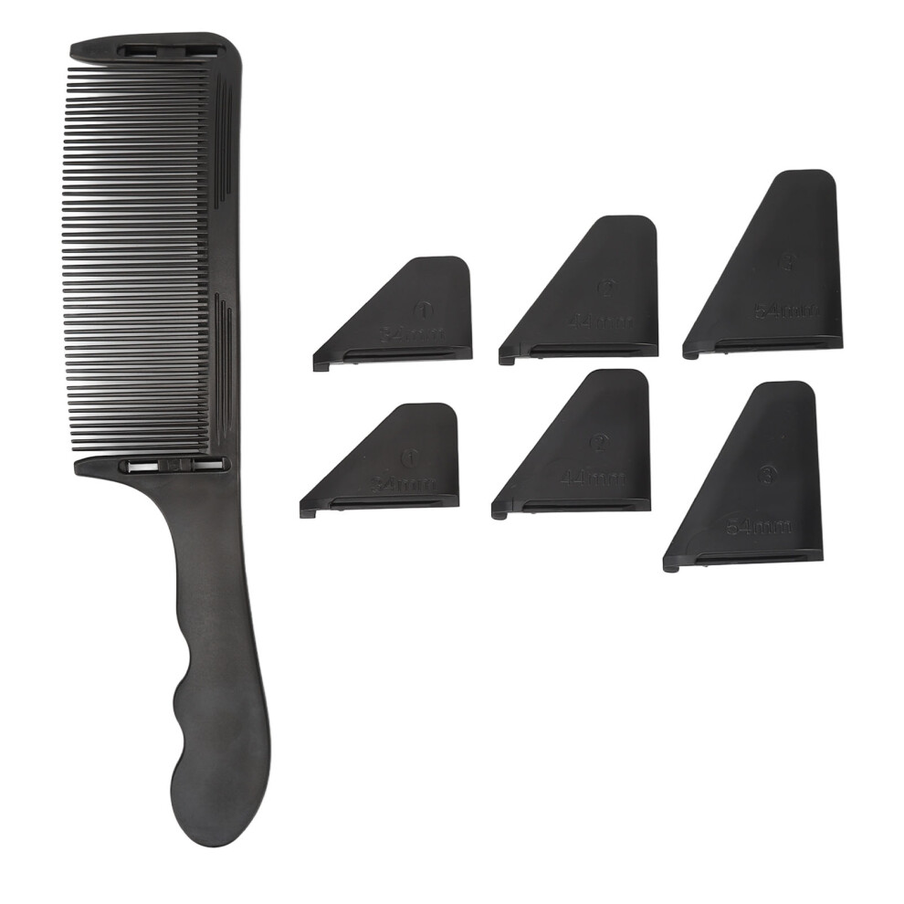 Curved Barber Clipper Comb Flat Top S Shape