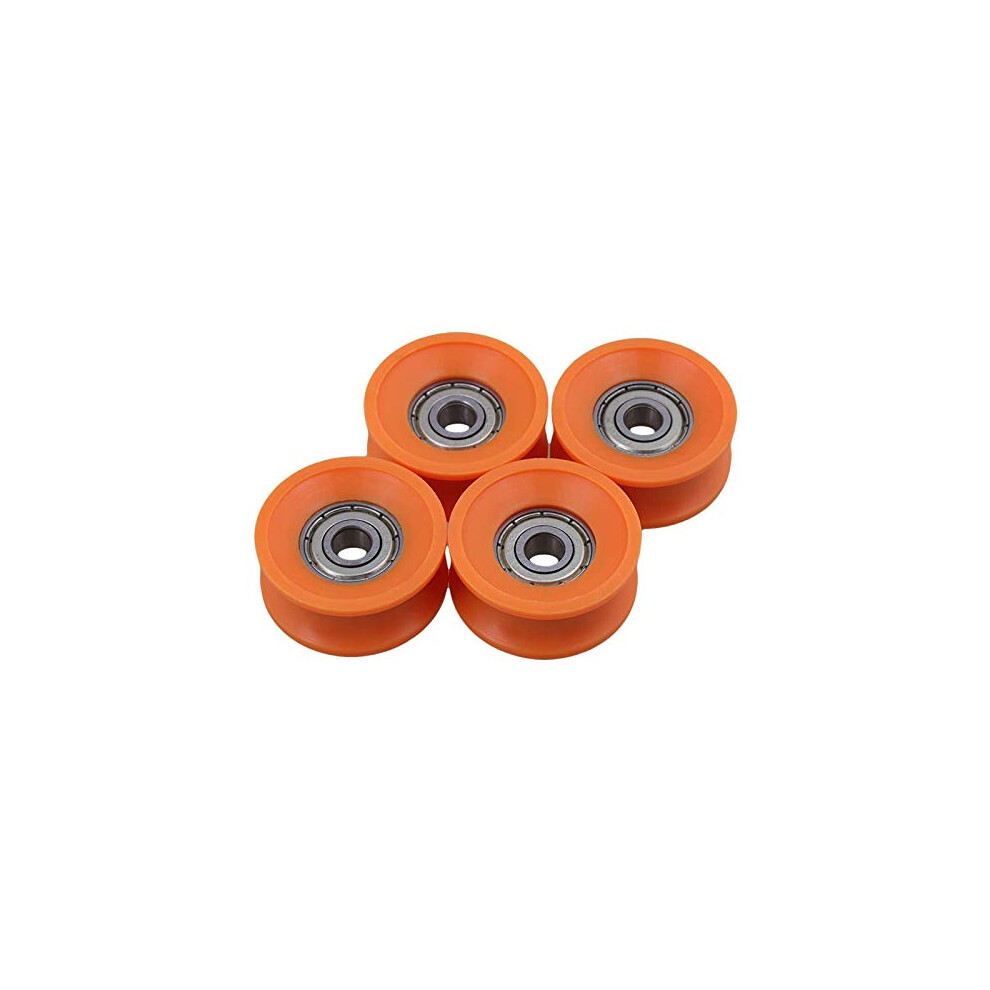 6X30x13mm 4Pcs Sealed Deep Groove Ball Bearings Steel 606Zz Plastic Coated U Groove Pulley Rail Bearings 6482260777979