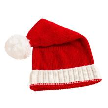 2St Hut Weihnachtskopfbedeckung Kinder Wintermütze Rote Weihnachtsmütze Warm für Weihnachtsfeier und Urlaub