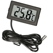 Digitaler Aquarium-Thermometer LCD Fischbecken-Temperaturmesser mit wasserdichter NTC-Sonde -50~110 für Kühlschrank, Aquarium, Meeresreic