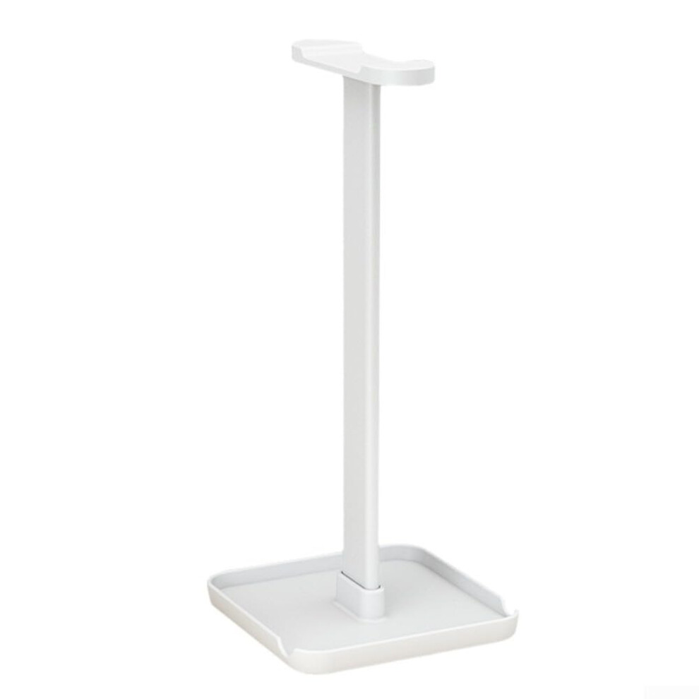 Modern Headphone Hanger With Display Shelf For Desk Organization, Efficient Storage Solution, Compatible With Various Headphones White 6482260778204