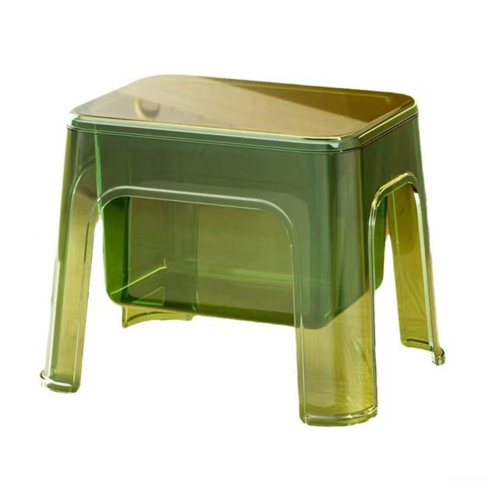 Plush Doll Storage Stool, High Quality Green Toy Storage Chair, Kids Seating and Organizer, Durable Transparent Design-image-OPC-PJRC9PC-NEW