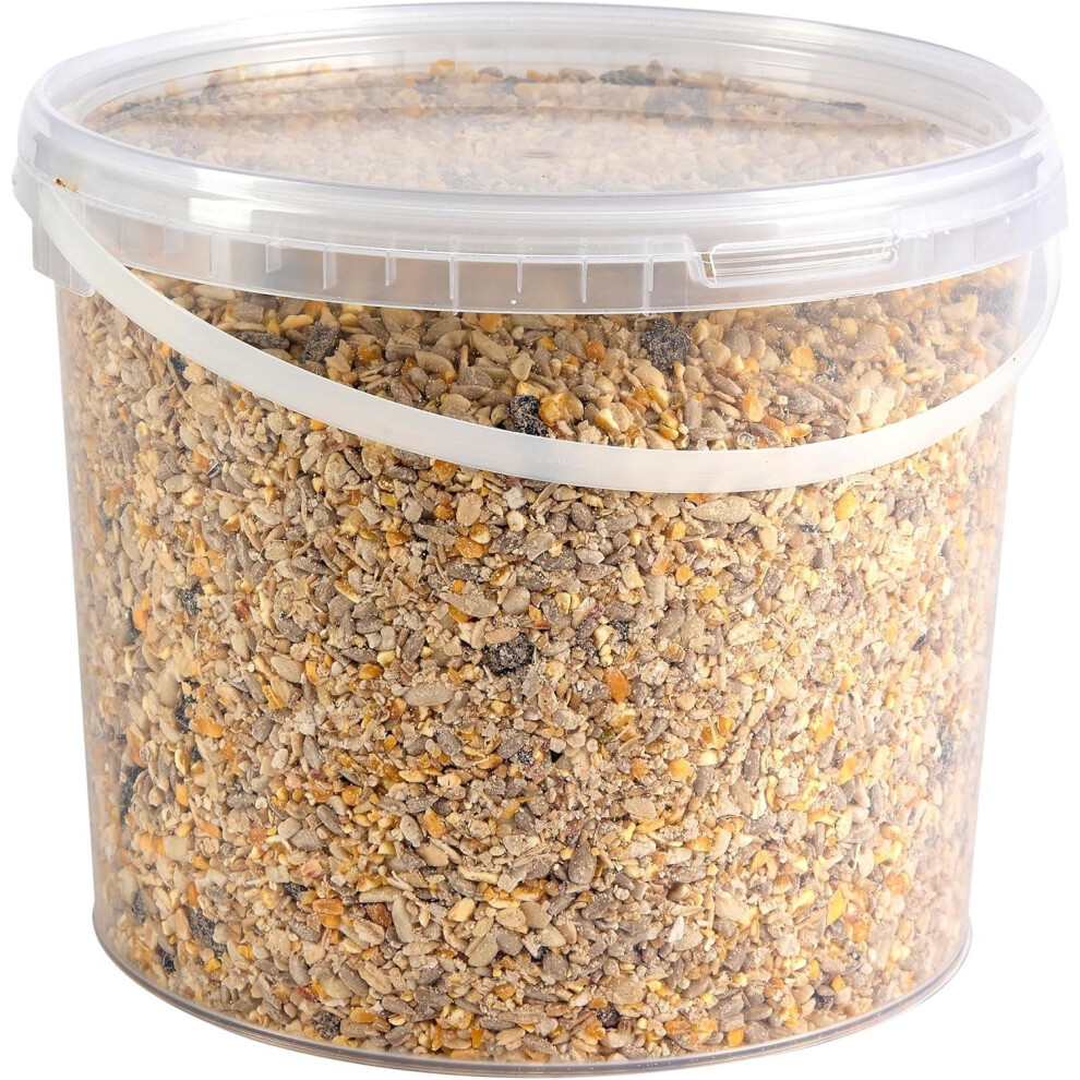 Hungry Wings No Mess Mix Tub | Wild Bird Food | Premium Husk-Free High Energy Seed Blend 5L