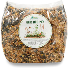 Hungry Wings Wild Bird Mix 1kg | Premium Seed Blend | All Season High Energy Food for Garden Birds