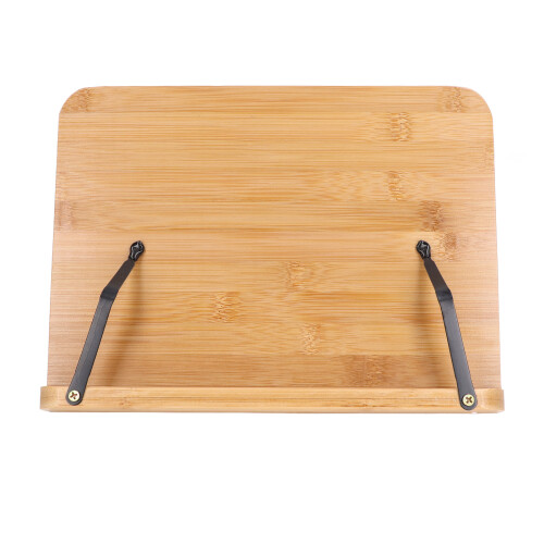 Bamboo Book Stand Foldable Wooden Cookbook Holder