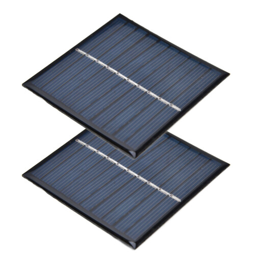 2Pcs Mini Solar Panel Portable Encapsulated Cell 2