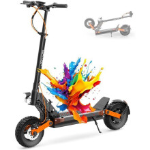 JOYOR S8 - Patinete eléctrico - Motor 600 W - Máx 90 km/h - Batería 48 V 26 Ah - Neumáticos de 10 pulgadas - Plegable - Negro