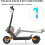 JOYOR S5 - Patinete elétrico dobrável - ABE - Motor 500W Bateria - Máx 20km/h - 48V 13AH Pneus de 10 polegadas - Preto 6