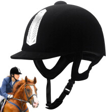 Pferdes Helm Reithelm Verstellbar Mit Kinn- & Nackenschutz Atmungsaktiv Für Damen Herren Kinder 62cm Snowboarden