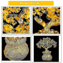 Feng Shui Money Tree Office Home Table Feng Shui Decoration Crystal Money Tree for Wealth And Good Luck Tw