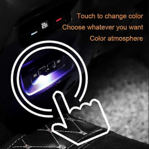 Mini LED USB Interior Atmosphere Neon Light Ambient Lamp Bulb Car Accessories Tw 2