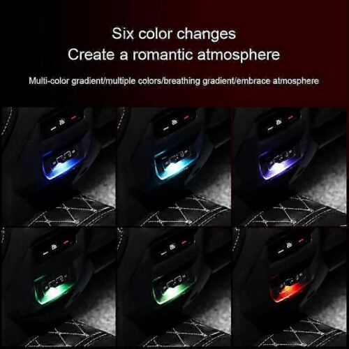 Mini LED USB Interior Atmosphere Neon Light Ambient Lamp Bulb Car Accessories Tw 1