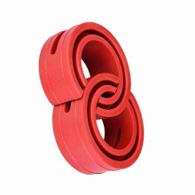 2 pièces tampon d'amortisseur automobile rouge Type C 133x54mm