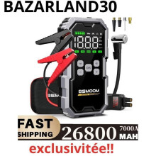 Autostarter - BAZARLAND30 - 2024 - 7000A - Luchcompressor 150PSI - Universeel