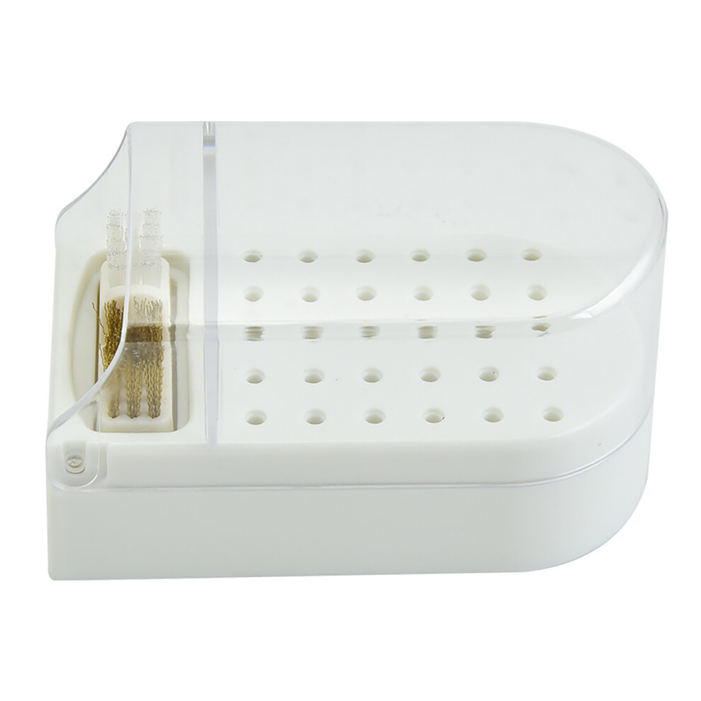 Nail Drill Bit Display Box Plastic 30 Holes 8195014656120