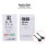 Pocket Eye Chart with 2pcs Occluder Double Sided 13