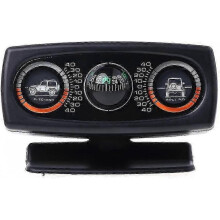Inclinometer, 3 In 1 Car Compass Inclinometer Angle Slope Level Meter Finder Gradient Balancer Tw