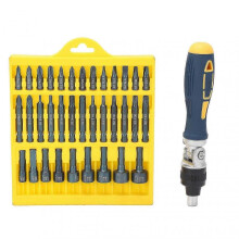 36Pcs Screwdriver Set Magnetic Rotatable Base 1/4 Socket Ratchet Screwdriver Bit Set Automotive Repair Tool Kit Tw