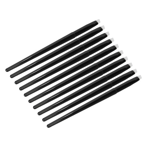 10pcs Eye Brush Angled Eyebrow Brush Silicone 1