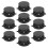 10 pezzi di plug per leash da surf in nylon nero/bianco 3