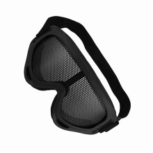 Lunettes de protection Ă mailles X400, 17,5 8 cm, verres en acier, noires