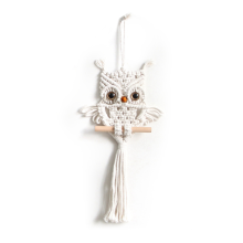 Owl Macrame Tapestry Woven Wall Hanging Pendant Ornament Bohemian Crea