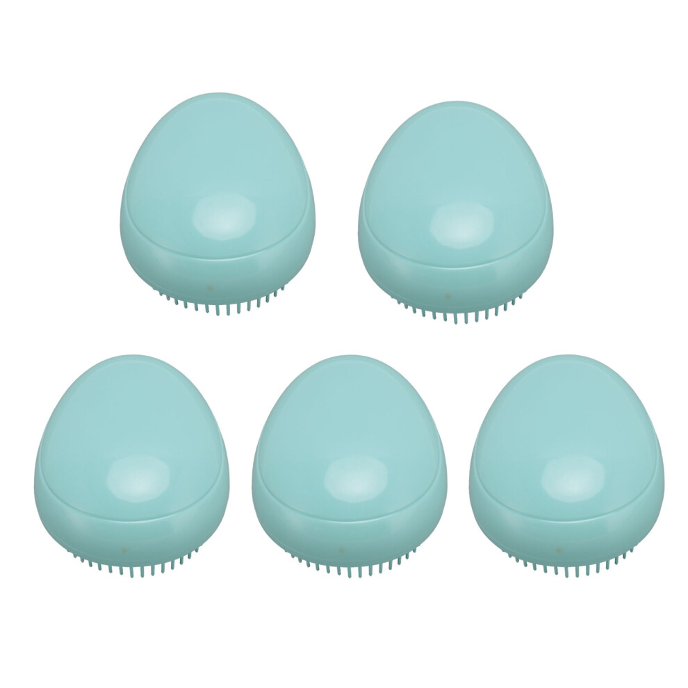 5pcs Hair Comb Egg Brush Round Handle Comb Wet Dry