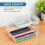 Clear Pencil Box, 3 Pack Large Hard Case Organizer, Plastic Supply Box 5