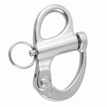 12*52mm 44g in acciaio inox gancio a scatto fisso, argento