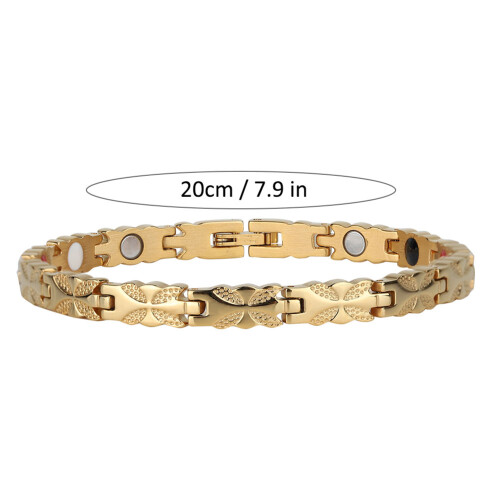 Modèle en forme de fleur en acier inoxydable 20 cm, 20 g doré 2