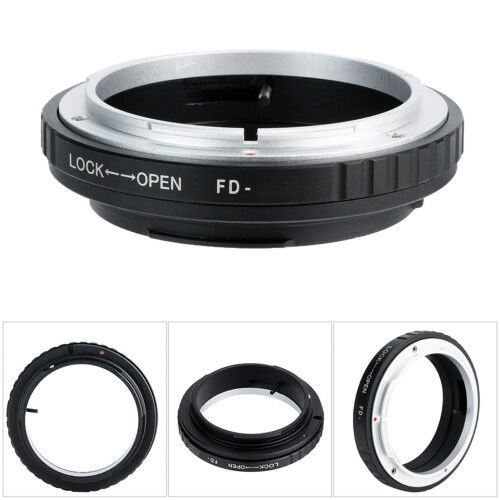 Adaptateur d'anneau FD-EOS EF, objectif FD vers EF, noir, 45 g 2