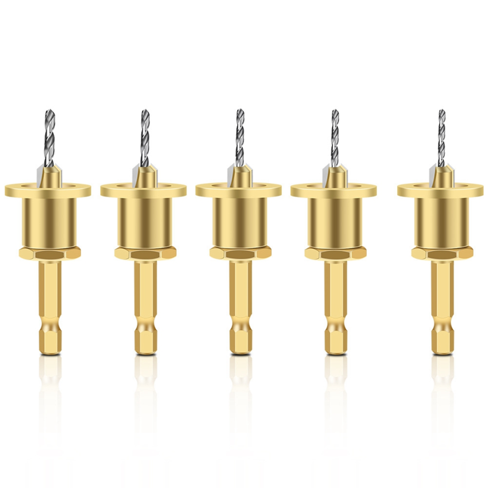 Adjustable Hexagonal Shank Countersink Drill Taper Hole Screw Step Sel 4852641478955