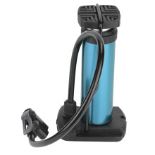 Mini pompe à vélo 17,5  9,5 cm, tuyau de 45 cm, bleu