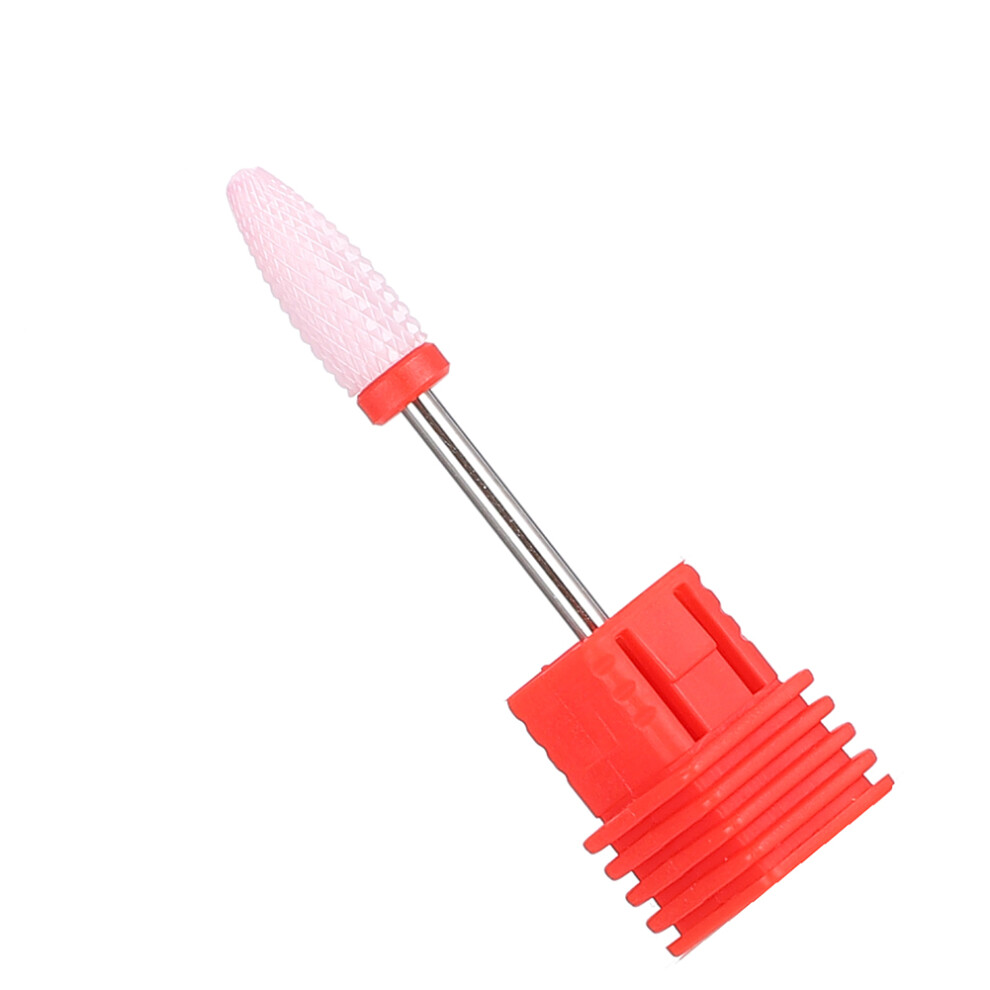 Ceramic Cylinder Nail Drill Bit for Manicure Grinding Head Nail Polishing Tool
