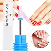 Fraise cylindrique en céramique pour ongles rose 5 types