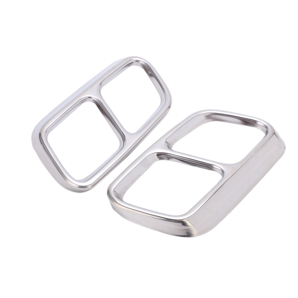 Stainless Steel Quad Exhaust Tip Cover For Cls W218 2012-2017 Chrome 9371343610982