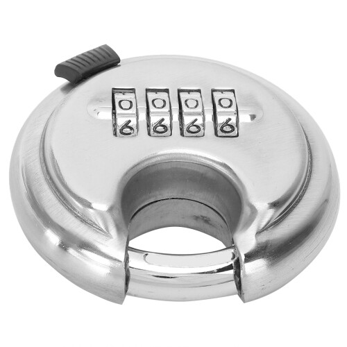 Cadenas à disque à 4 chiffres, anse en acier inoxydable 1