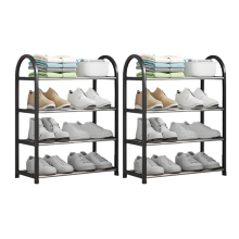 Shoe Rack, Cabinet for Entrance and Front Door 4 Tier Cabinet, Easy to
