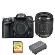 NIKON D7200+AF-S 18-105mm F3.5-5.6+SanDisk Extreme 64GB SD-Karte+EN-EL15B