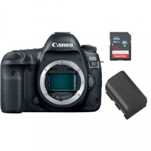 Canon CANON EOS 5D IV Σώμα + Κάρτα SD 16GB + CANON LP-E6N Μπαταρία