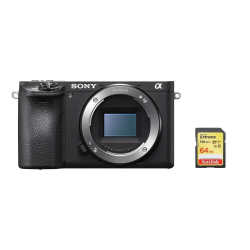 Sony SONY A6500 Σώμα Μαύρο + SanDisk Extreme 64GB SD κάρτα