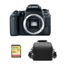 CANON EOS 77D Gehäuse + 64 GB SD-Karte + Kameratasche